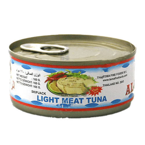 Al Rai Skip Jack Hot Light Meat Tuna - Thunfisch Thailand Dose 160g