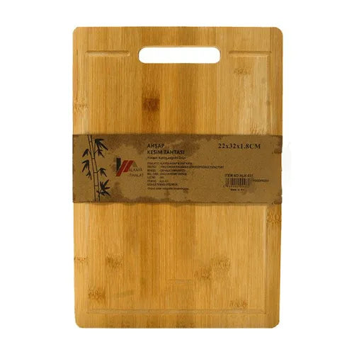 Ahsap Kesim Tahtasi Schneidebrett Aus Bambus 22x32x1,8cm ALK-031 - Jabban Market
