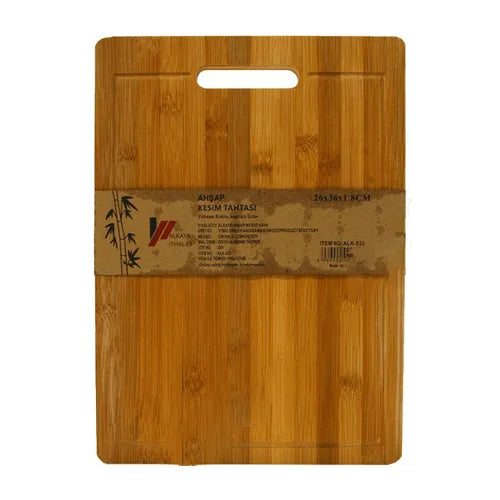 Ahsap Kesim Tahtasi Schneidebrett Aus Bambus 26x36x1,8cm ALK-033 - Jabban Market