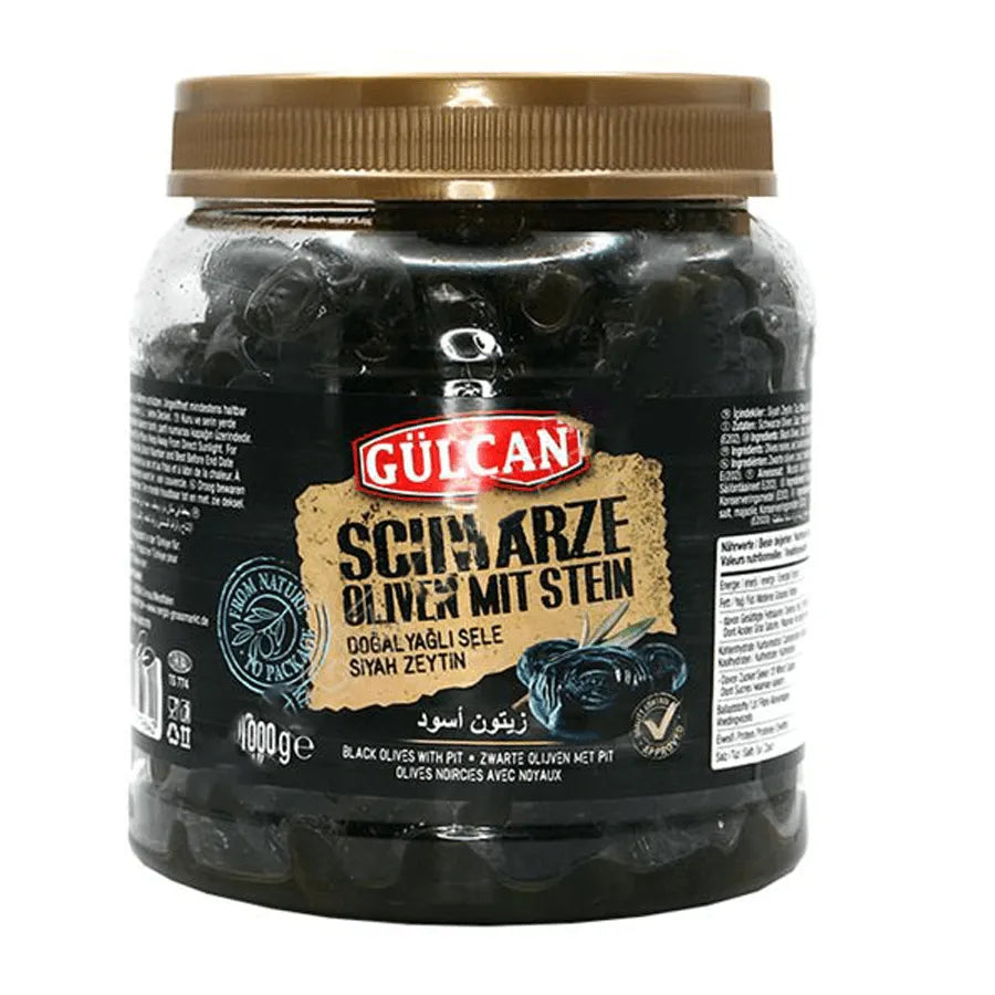 Gülcan Siyah Zeytin Oliven mit Stein - Jabban Market