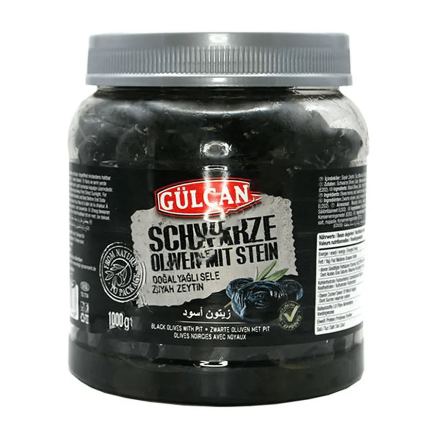 Gülcan Siyah Zeytin Oliven mit Stein - Jabban Market