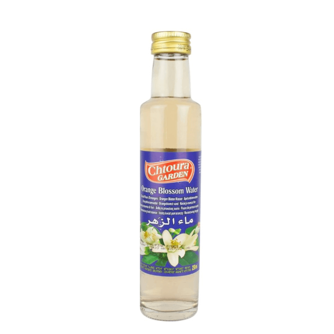 Chtoura Garden Orangenblütenwasser – 250 ml, ideal für Backwaren & Süßspeisen– 250 ml, 500ml