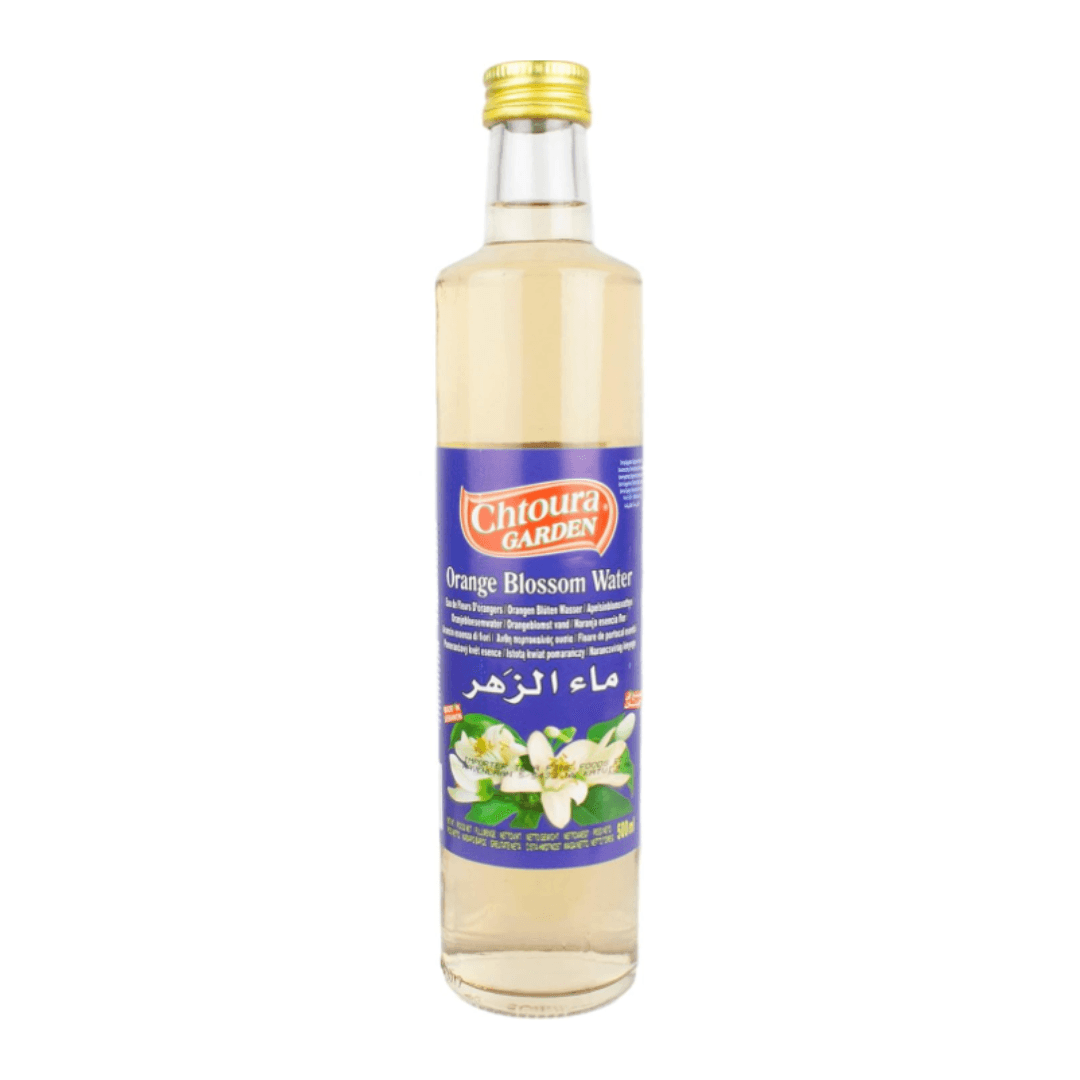 Chtoura Garden Orangenblütenwasser – 250 ml, ideal für Backwaren & Süßspeisen– 250 ml, 500ml