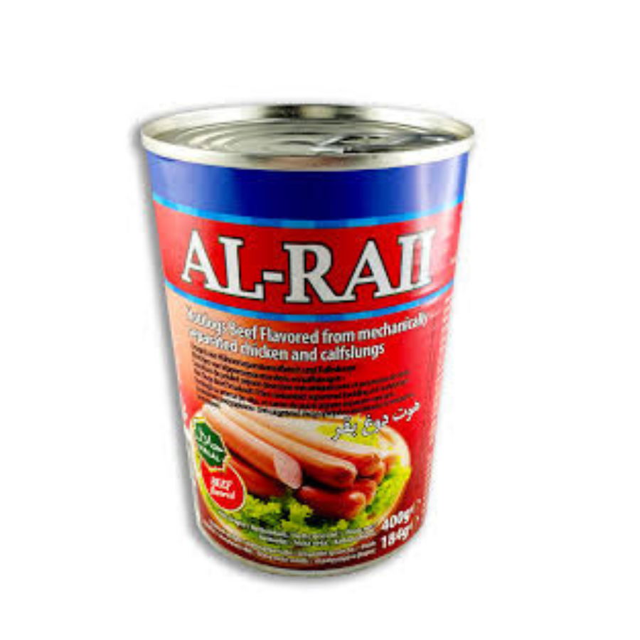 Al Rai Beef Hot Dog Halal Rinder Würstchen Dose 400g