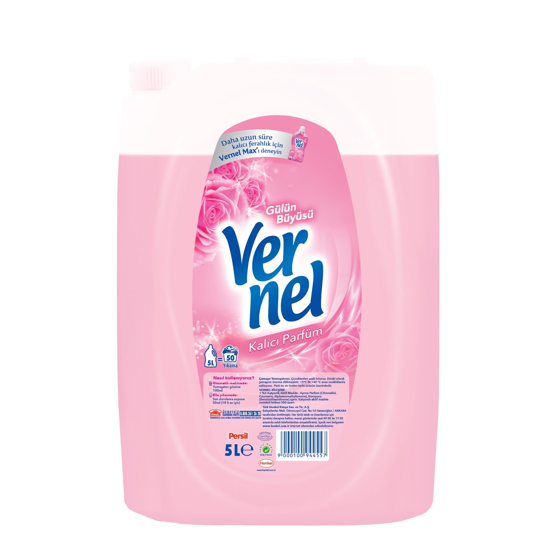 Vernel Weichspüler Zauber der Rose (Gülün Büyüsü)-Weichspüler-Jabban Market