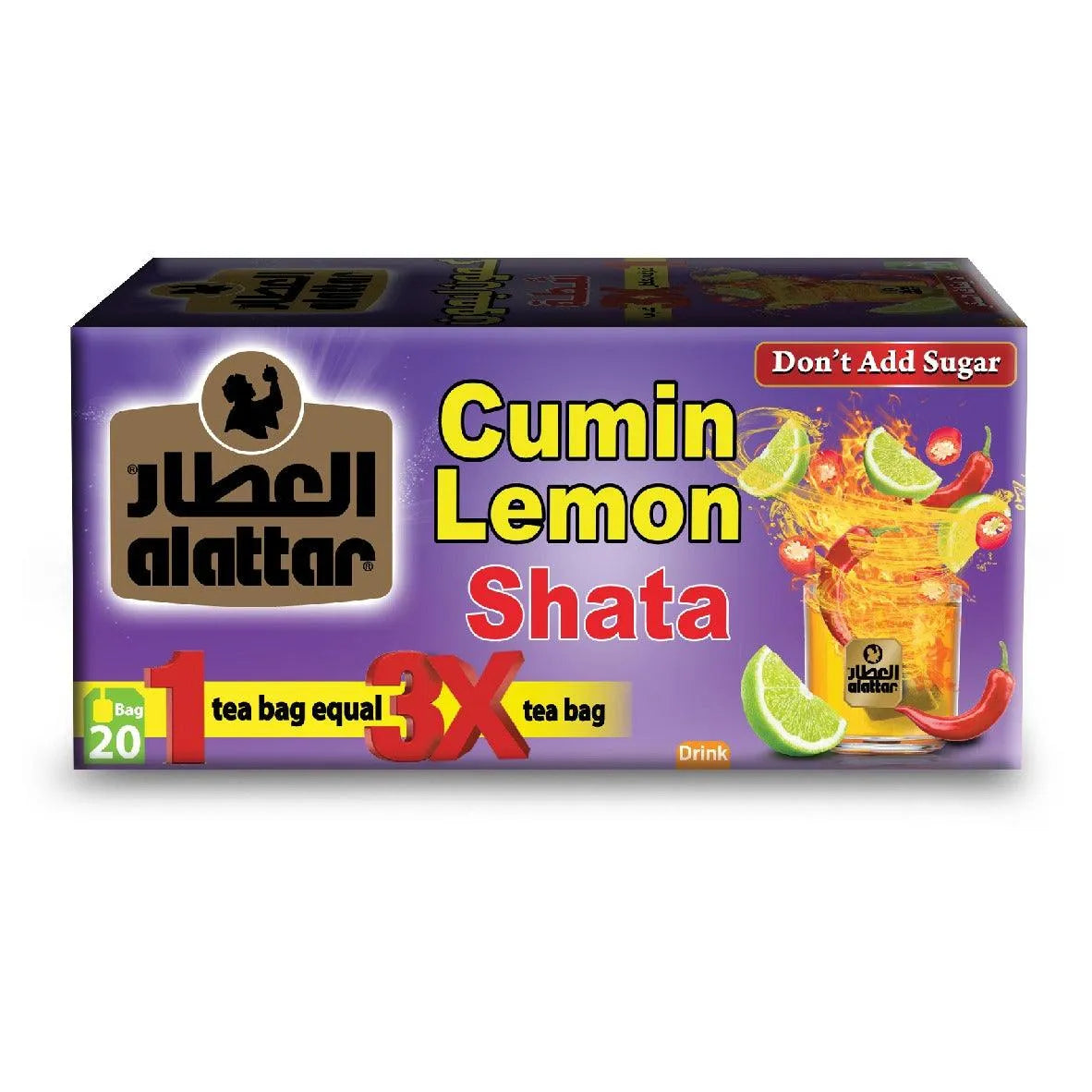 Al Attar – Kreuzkümmel & Zitrone Shata 20x5,5g - Jabban Market