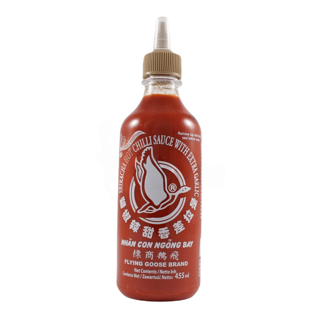 Flying Goose Sriracha Chilisauce Knoblauch – 455ml - Jabban Market