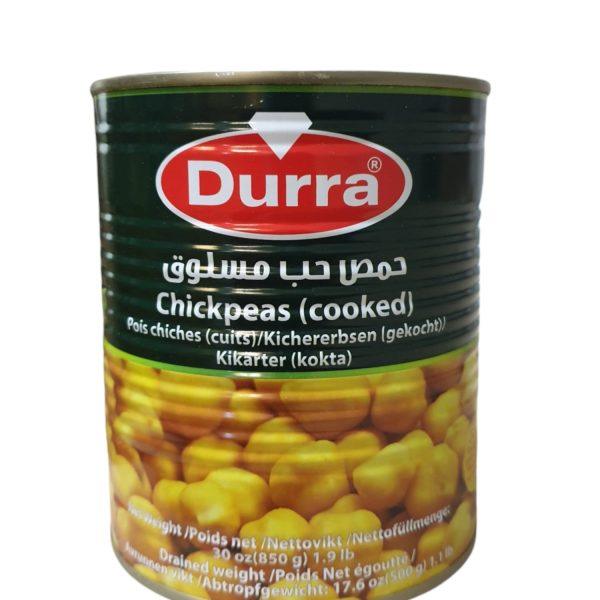 Durra Kichererbsen Gekocht – Dose 400g & 850g - Jabban Market