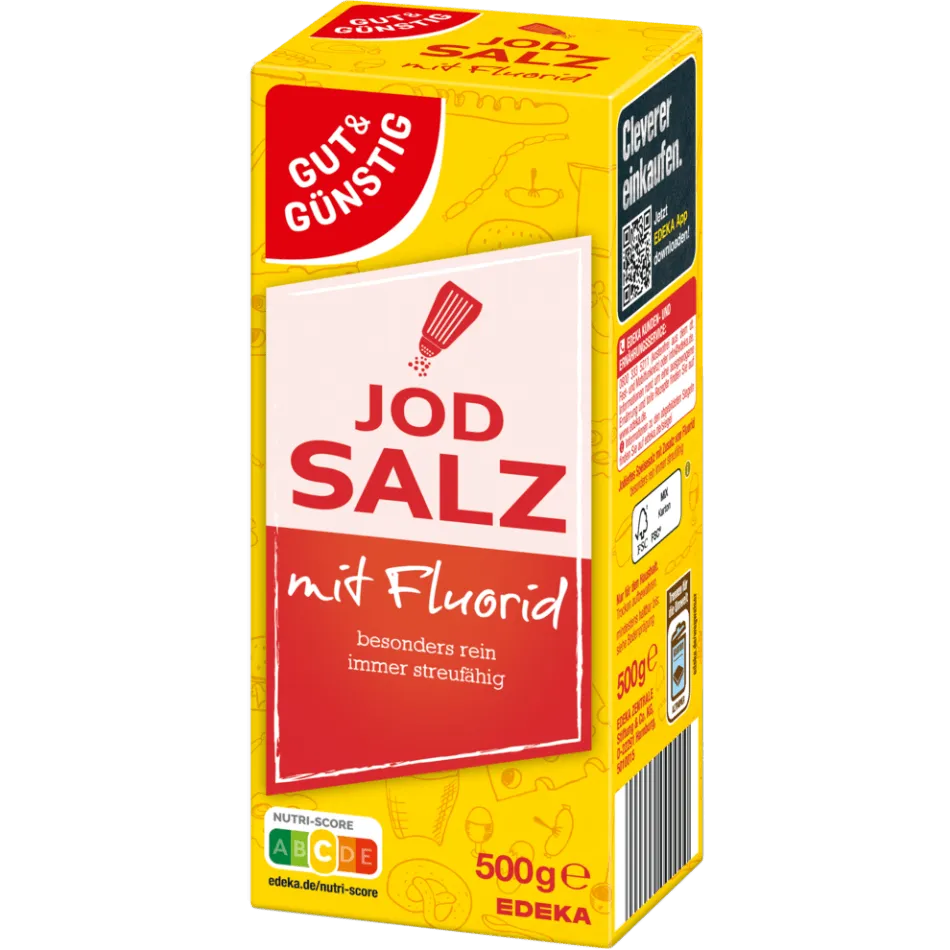 Gut & Günstig Jodsalz Mit Fluorid 500g - Jabban Market