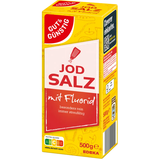 Gut & Günstig Jodsalz Mit Fluorid 500g - Jabban Market
