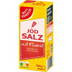 Gut & Günstig Jodsalz Mit Fluorid 500g - Jabban Market