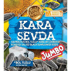 Kara Sevda Jumbo Schwarze Sonnenblumenkerne Extra Gesalzen 500g - Jabban Market