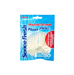 Sence Fresh Mint Waxed Dental Floss Picks Zahnseidesticks 50pcs - Jabban Market