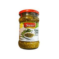 Swad green Chilli Pickles Glas 300g - Jabban Market