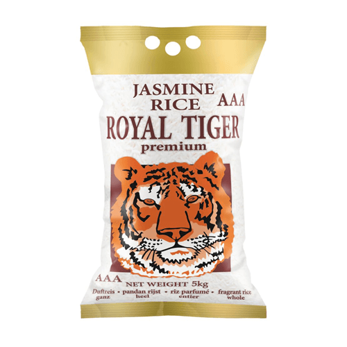 Royal Tiger Jasminreis – Premiumqualität & Top Geschmack 5kg - 1kg - Jabban Market