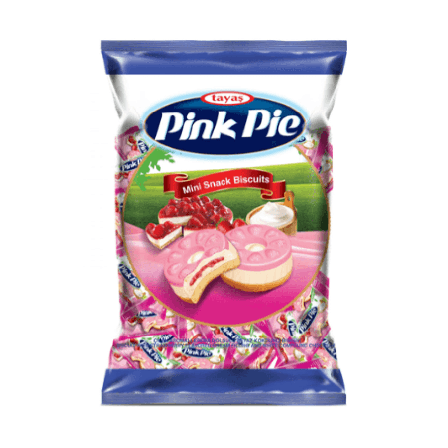 Tayas Pink Pie Mini Snack Biscuits – Erdbeer-Geschmack (800g) – Halal - Jabban Market