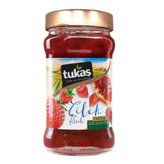 Tukas_Recel_Cilek_Erdbeeren_Marmelade_Glas_380g