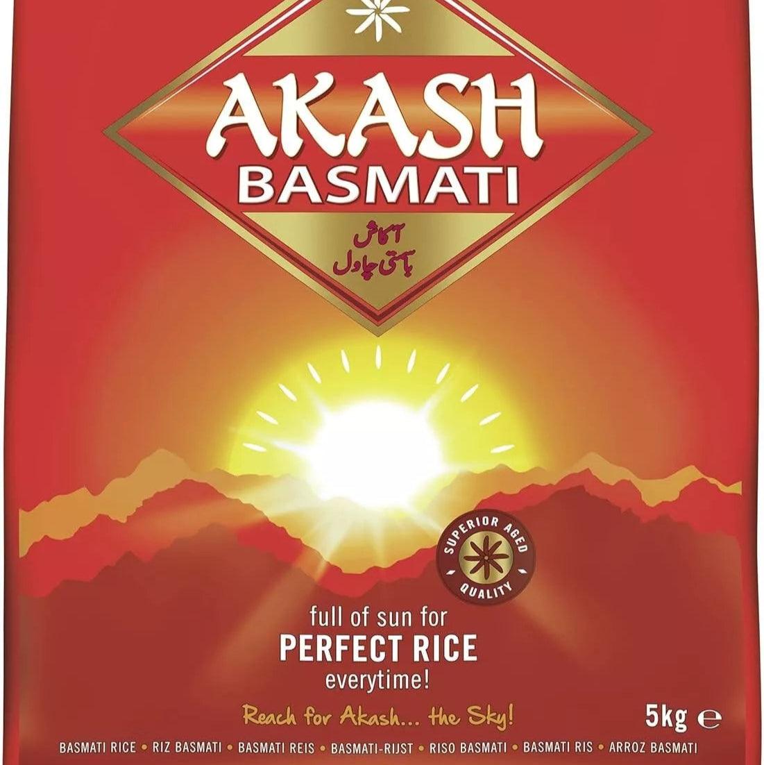 Akash Basmati Reis – Premium-Qualität, 1kg- 5kg - 20kg