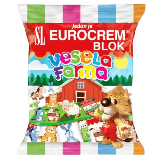 Swisslion Eurocrem Blok Vesela Farma Schokoladentafel Mini 140g - Jabban Market